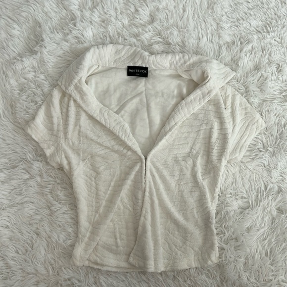 So Tempted Terry Top White - Picture 2 of 4